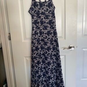 Floral Navy Maxi Dress